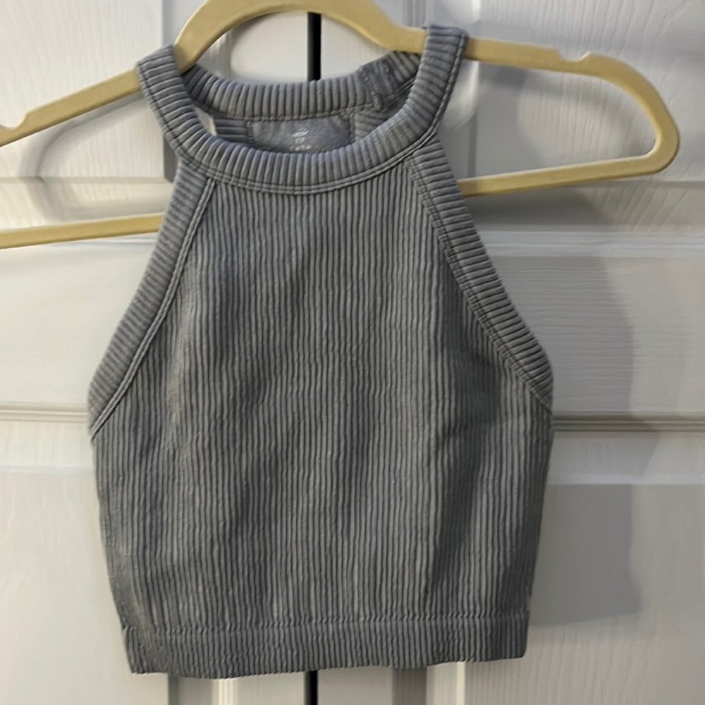 Aerie Superchill Seamless High Neck Bra Top